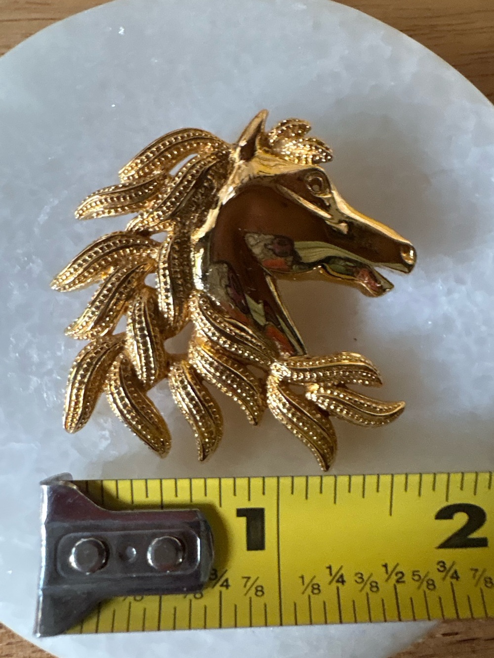 Napier Vintage Gold Tone wild Horse Brooch - Picture 4 of 10